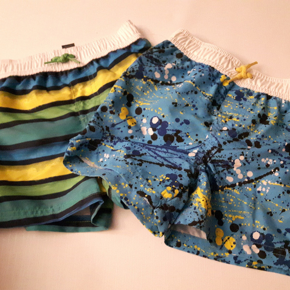 Boys Swim Trunks 18-24 Months 2 Pairs - Picture 2 of 3